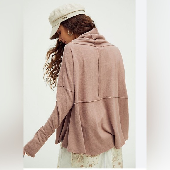 We The Free Tops - Free People We The Free Cozy Time Funnel Pullover Size M Oversized Soft